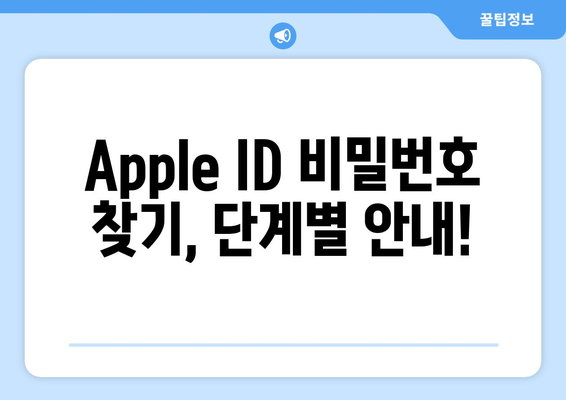 잊어버린 Apple ID 비밀번호, 이렇게 찾으세요! | Apple 계정, 비밀번호 복구, 아이폰, 아이패드, 맥