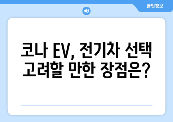 코나 EV 주행거리, 실제 주행 성능은? | 전기차, 주행거리, 실연비, 충전 팁