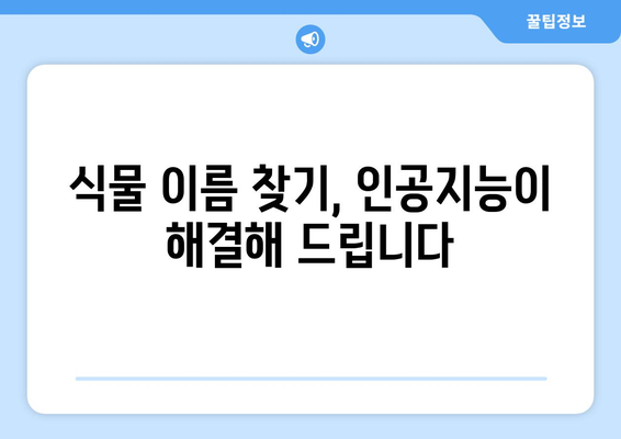 꽃나무 이름 찾기| 사진으로 쉽게 찾는 방법 | 식물, 꽃, 식별, 인공지능