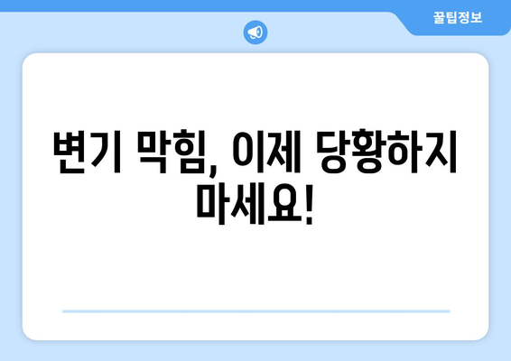 화장실 변기 막혔을 때 당황하지 마세요! 뚫는 방법 5가지 | 변기 막힘 해결, 막힌 변기 뚫는법, 변기 막힘 원인