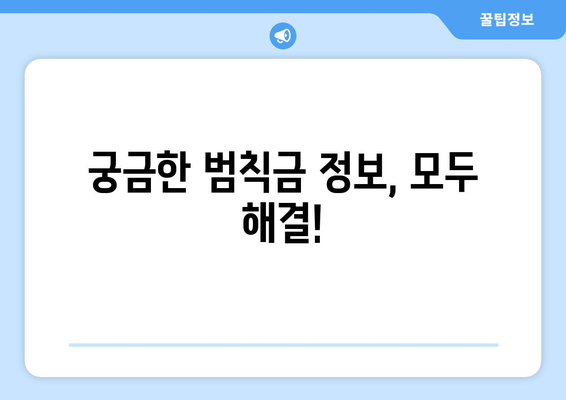 내 차량 범칙금, 간편하게 조회하세요! | 범칙금 조회, 과태료, 납부 방법, 조회 사이트