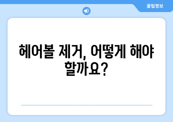 고양이 헤어볼 제거 완벽 가이드| 원인, 증상, 해결책 총정리 | 고양이 건강, 소화불량, 구토, 예방