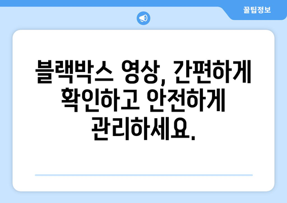 블랙박스 영상 보는 방법| PC, 스마트폰, 블랙박스별 상세 가이드 | 블랙박스 영상, 블랙박스, 영상 확인, 다운로드, 재생