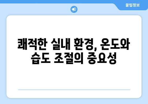 실내 적정 온도와 습도| 건강과 쾌적함을 위한 완벽한 조건 | 실내 환경, 온도 조절, 습도 조절, 건강 관리, 쾌적한 환경