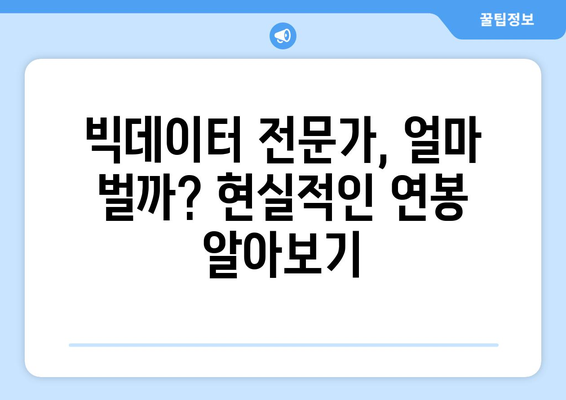 빅데이터 전문가 연봉| 현실적인 수입과 전망 | 빅데이터, 데이터 분석, 연봉 정보, 취업 전망