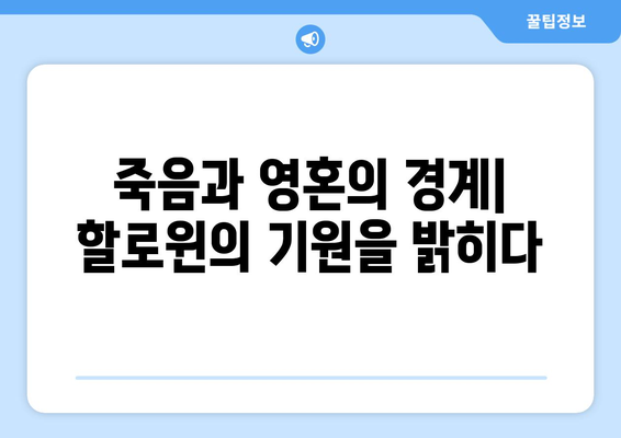 할로윈 데이 유래| 흥미진진한 기원과 전통 이야기 | 할로윈, 유래, 기원, 전통, 축제