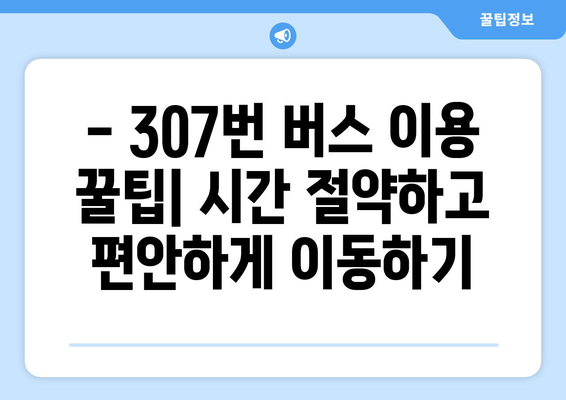 해운대-김해공항 307번 시내버스 | 운행 시간, 노선, 요금