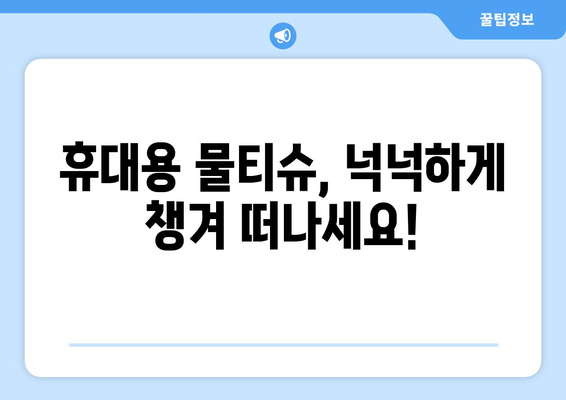 기내 물티슈 무제한 반입법 | 편안한 여행에 필수