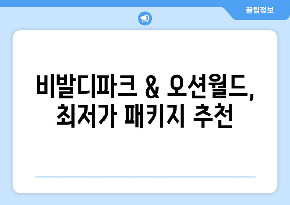 비발디파크 오션월드 할인 꿀팁 | 패키지 추천과 예약 방법