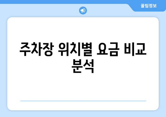 인천공항 주차요금 안내와 할인 혜택