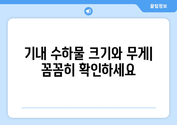 * 아시아나 기내 수하물 규정 | 크기, 중량, 휴대용품 가이드