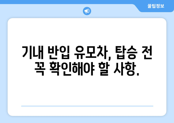 기내 반입 가능한 유모차 크기 및 종류 | 안전하고 편안한 비행을 위한 필수 정보