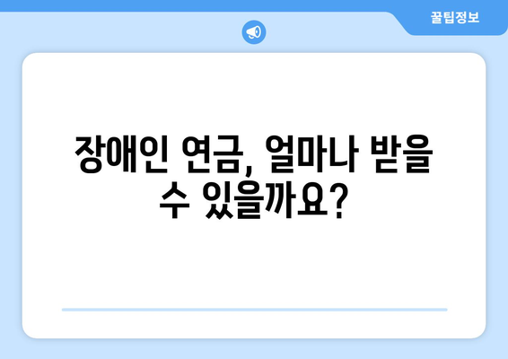 장애인 연금 가이드 | comprenhensive 가이드