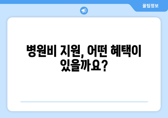 병원비 지원 안내서 | 65세 이상 노인을 위한 지침