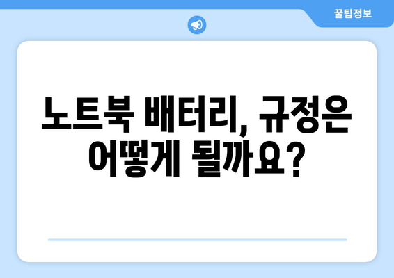 비행기 기내 반입 노트북 가이드 | 꺼내야 하는 이유와 유용한 팁