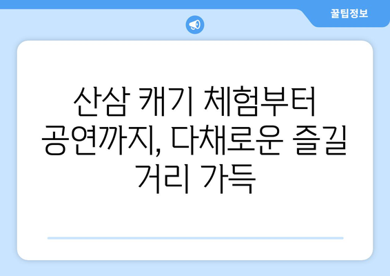 함양산삼축제 | 산삼의 고장에서 힐링과 축제 즐기기