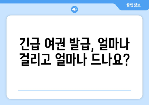 인천공항 긴급 여권 발급 가이드 | 절차, 비용, 시간
