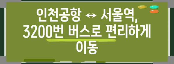 공항버스 3200번 | 시간표, 요금, 노선 안내