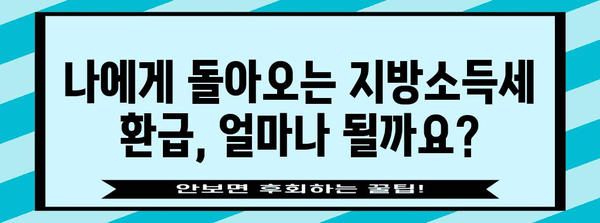 연말정산 지방소득세 환급받는 방법| 꿀팁 & 주의사항 | 지방소득세, 환급, 연말정산, 절세