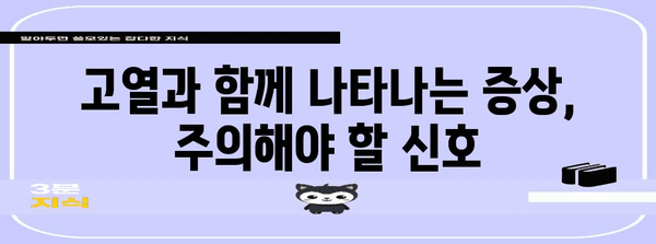 성인 고열 관리 | 원인, 치료법, 대처 수칙