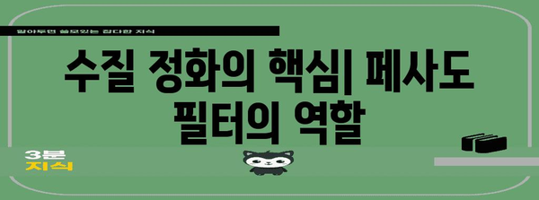 호흡을 깨끗이 해주는 페사도 필터 | 수질 정화 필수 장비