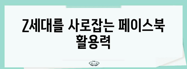 Z세대를 사로잡는 페이스북 활용력