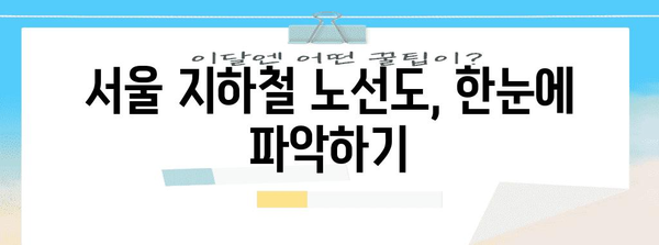 서울 지하철 노선도 | 쉽고 빠르게 보기 위한 방법 3가지