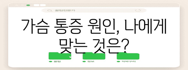 오른쪽 가슴통증 완화 팁 | 원인, 증상, 치료법