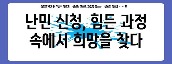 난민 신청 절차와 경험 공유