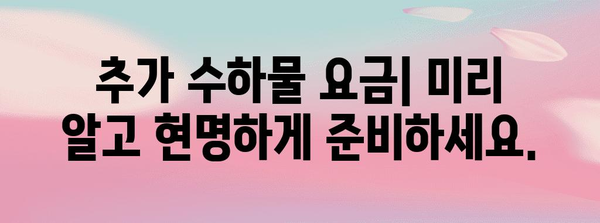 제주항공 수하물 가격 안내 | 시간과 돈 절약하기