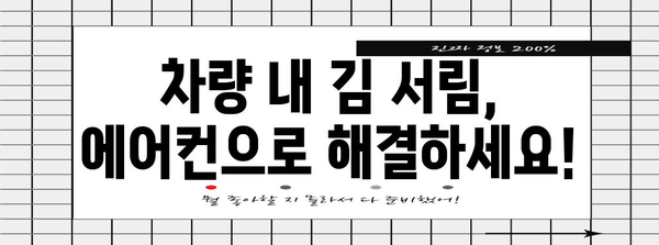 겨울철 에어컨 사용법 | 차량 내 온도 조절에 대한 꼭 알아야 할 정보