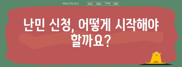 난민 신청 절차와 경험 공유