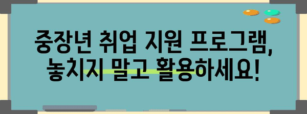 중장년층 취업 지원 | 필독 자격증과 실업급여 안내