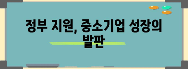 중소기업 성공 비결 | 정부 지원 사례 총정리