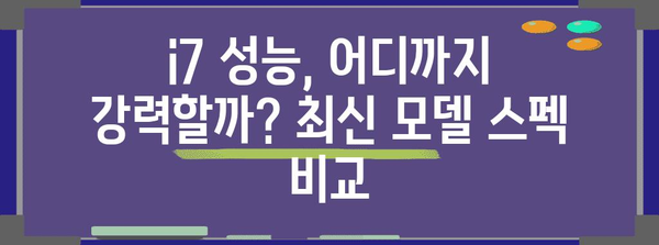 삼성 데스크탑 i7 성능왕 | 최신 모델 비교와 분석