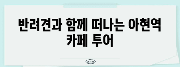 아현역 반려견과 즐거운 커피 타임 | 추천 카페 속으로