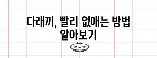 다래끼 신속 치료법 | 고통에서 벗어나는 완벽 가이드
