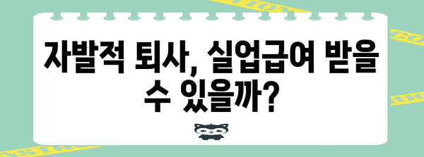 자발적 퇴사 후 실업급여 받는법 | 완벽 정리