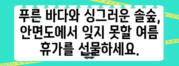 안면도 해안 드라이브 | 얼음처럼 시원한 여름 휴양지