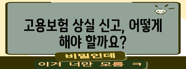 고용보험 상실 신고 | 결근 후 직원과의 연락 두절로 인한 부당 해고 가능성