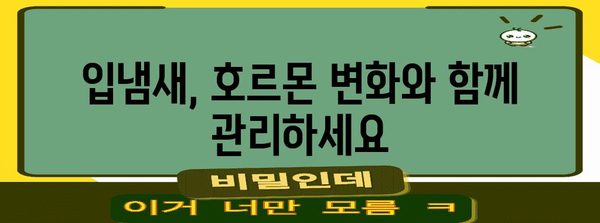 호르몬 변화가 숨긴 입냄새 | 원인과 해결책