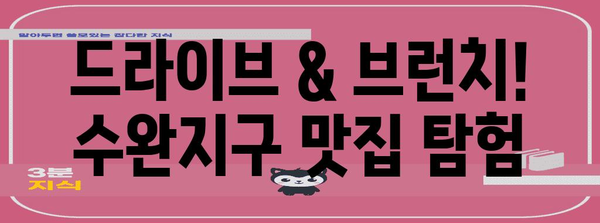 수완지구 맛집 베스트 5! 드라이브 브런치로 시작하는 지존맛탱