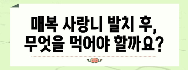 매복 사랑니 발치 후 식단 | 편안한 회복을 위한 필수 사항
