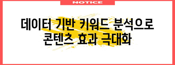 키워드 리서치 | 성공적인 콘텐츠 구축