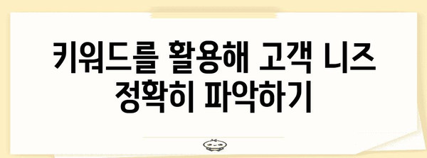 키워드를 통한 대상 청중 파악 가이드