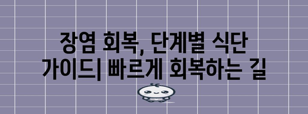 장염 회복 식단 | 허용 음식과 신속한 회복을 위한 타임라인