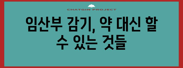 임산부 감기 완화법 | 타이레놀 후기와 안전 복용 안내