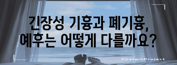 긴장성 기흉 대 폐기흉 | 증상, 치료, 예후 차이점