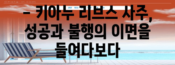 키아누 리브스의 운명 | 사주 분석을 통한 성공과 비밀