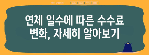 신한마이카 연체 수수료 상세 계산법